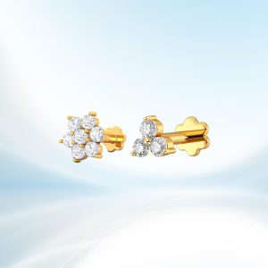 Zircon Three & Seven Stone Nose Pin Combo