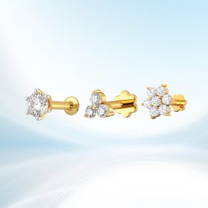 Zircon Stone One ,Three & Seven Nose Pin