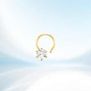 Zircon Stylist One Stone Nose Pin