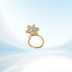 Zircon Stylist Seven Stone Nose Pin-7CN
