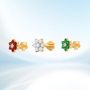 Zircon Seven Stone Combo Nose Pin