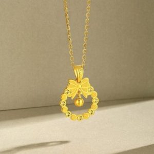 Bell Orchid Pendant Necklace for Women