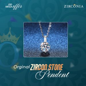 925 Sterling Elements Four Lock Zircon Pendent